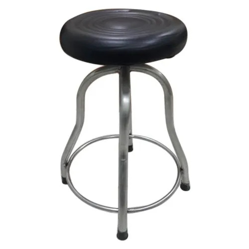  revolving patient stool 4 leg ss cushioned top 