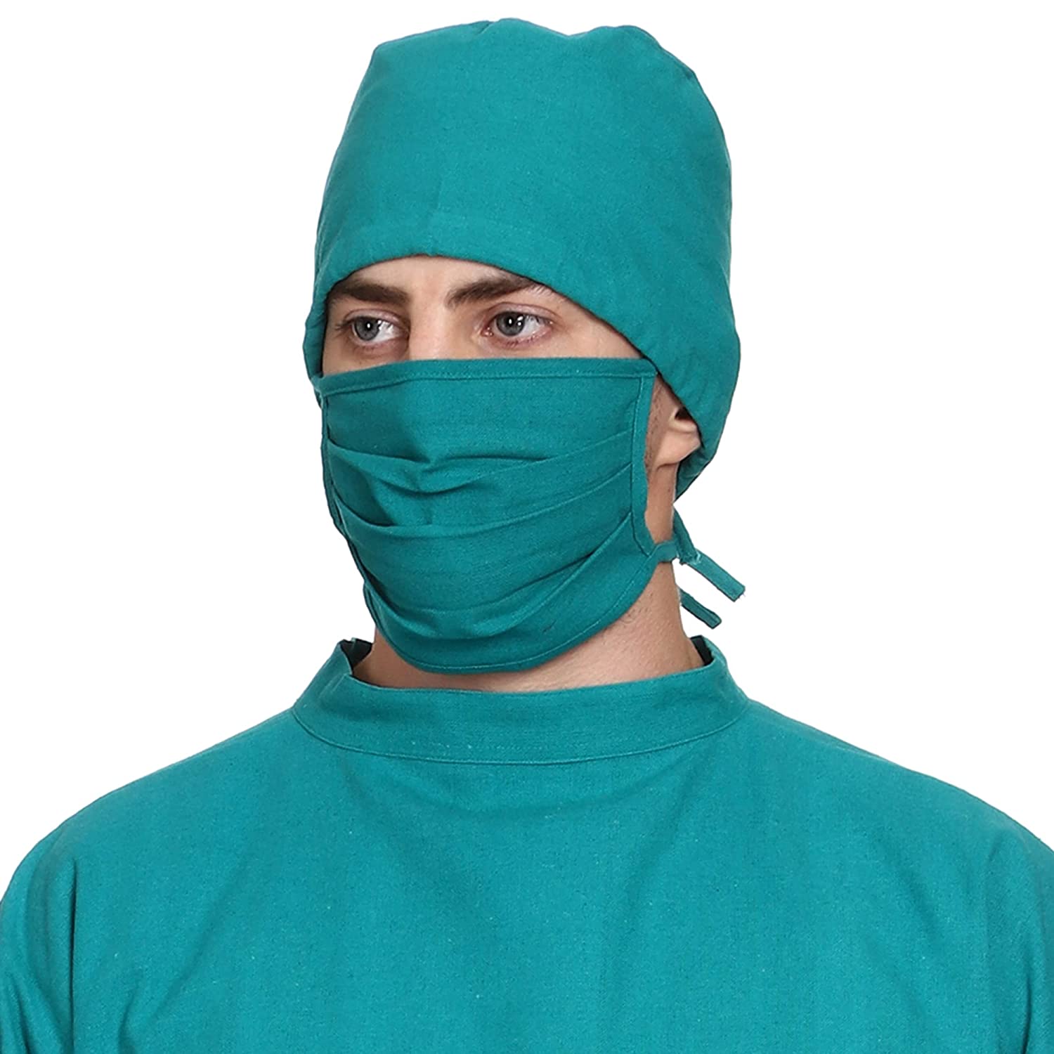 reusable surgical cap green premium