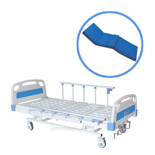  icu hospital bed 5 functions electric with wheels abs railing and mattress 
