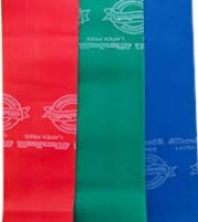 Theraband set of 3 bands ( Red, Green, Blue)