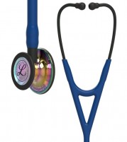 3M Littmann Cardiology IV Stethoscope – Navy Rainbow-Finish, Black Stem 6242