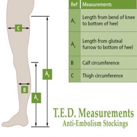 kendall ted thigh length anti embolism stockings